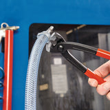 KNIPEX Ohrklemmenzange 220 mm – für 1-Ohr- und 2-Ohrklemmen, Kopf schwarz atramentiert