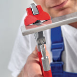 KNIPEX Fliesenlochzange 250 mm aus Chrom-Vanadium-Stahl mit Kunststoffüberzug
