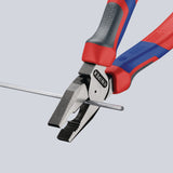 KNIPEX Kraftkombizange 180 mm mit Comfort-Griff – 35 % Kraftersparnis, poliert