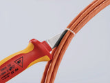 KNIPEX Kabelmesser 190 mm VDE-isoliert bis 1000 V mit Mehrkomponentengriff