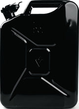 VALPRO Kraftstoffkanister 20 l Schwarz RAL 9005 – Stahlblech 0,9 mm, Bajonettverschluss, DIN 7274