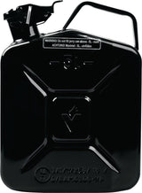 VALPRO Kraftstoffkanister 20 l Schwarz RAL 9005 – Stahlblech 0,9 mm, Bajonettverschluss, DIN 7274