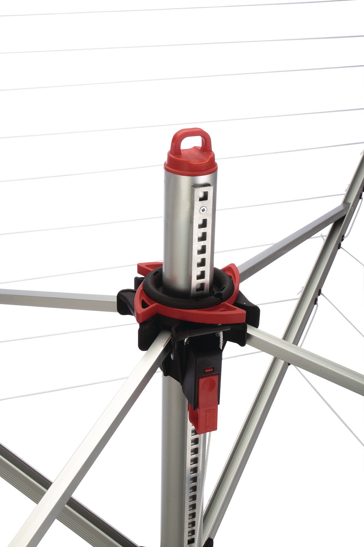 BLOME Wäschespinne PrimeraSERVO H.200cm Kantenlänge 200cm Aluminium – Einhand-Öffnung