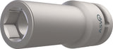 ASW Kraftschraubersteckschlüsseleinsatz 740 L 3/4 Zoll 6-Kant SW 17 mm, Länge 95 mm