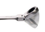 PROMAT Maulringratschenschlüssel SW 13 mm, 180 mm, flexibler Ringkopf, 72 Zähne