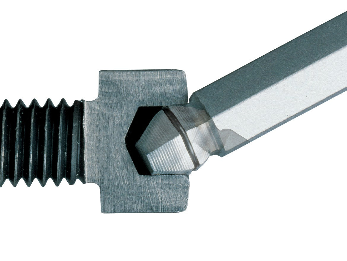 Wiha Sechskantwinkelschraubendreher 369R SW 3 mm mit Haltefunktion und Kugelkopf