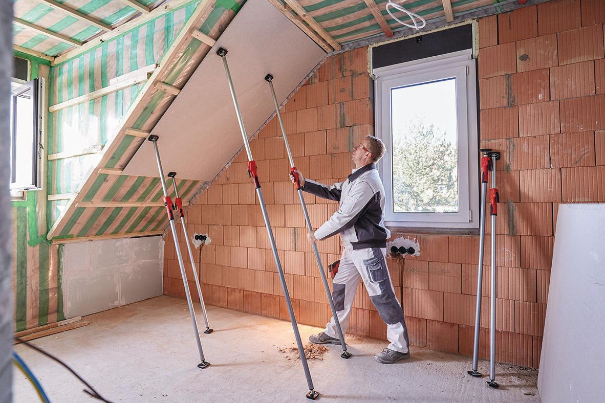 BESSEY Montagestütze STE250 – Teleskopstütze bis 160 kg, 1450–2500 mm, Einhandbedienung