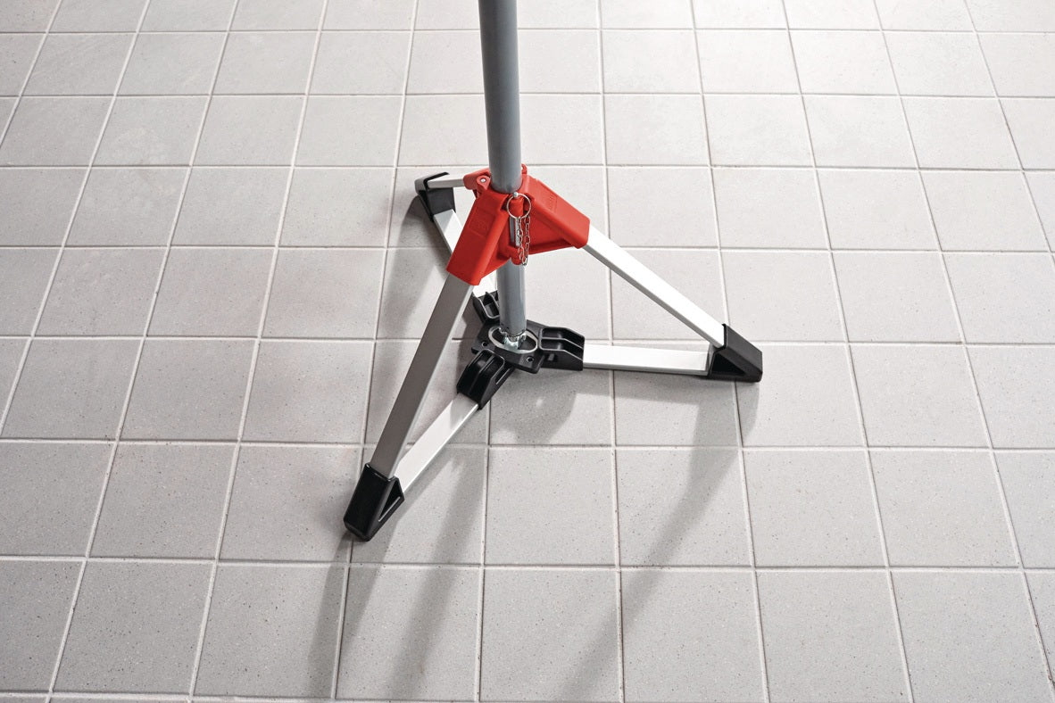 BESSEY Baustativ STE-BS für Deckenstützen mit Rohr-Ø 29 und 32 mm – Stabiler Stand, Werkzeuglose Montage