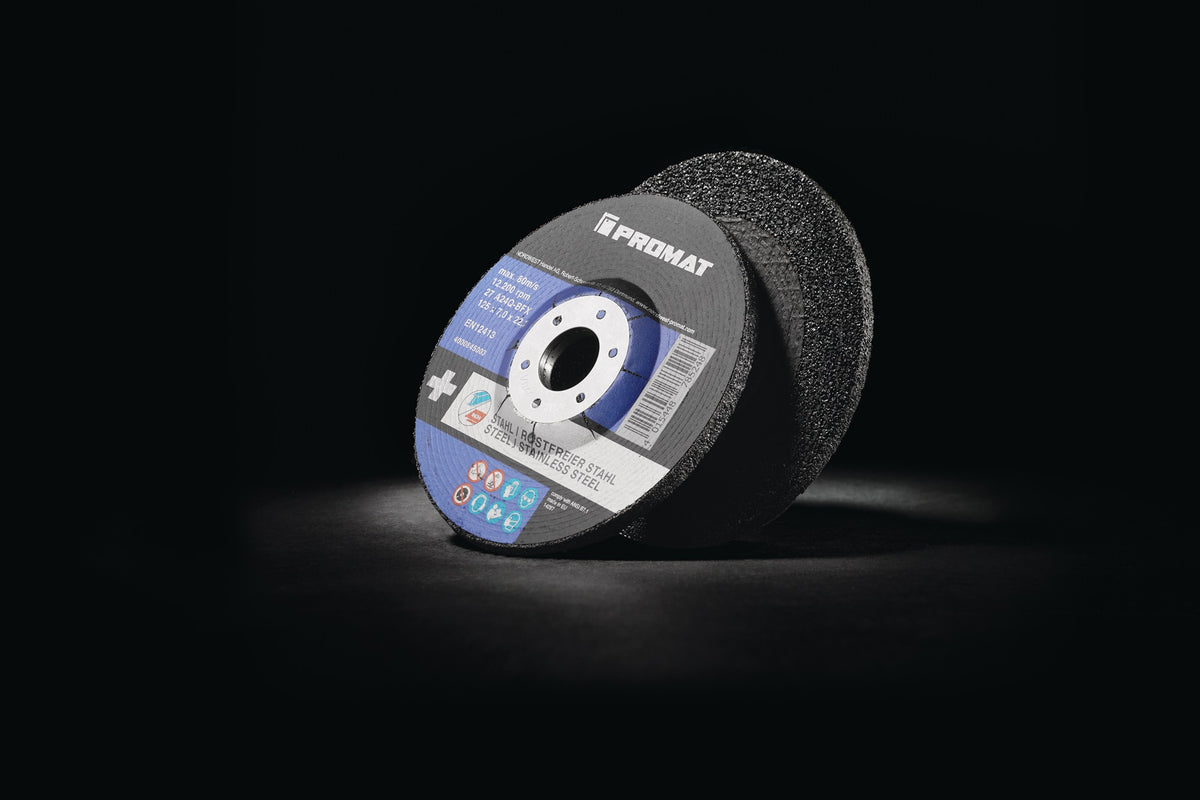 PROMAT Premium-Schruppscheibe 2in1 D125 x 7 mm gekröpft INOX/Stahl
