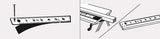 Tajima PIT MEASURE selbstklebendes Bandmaß 1 m, Bandbreite 13 mm, Maßanfang links