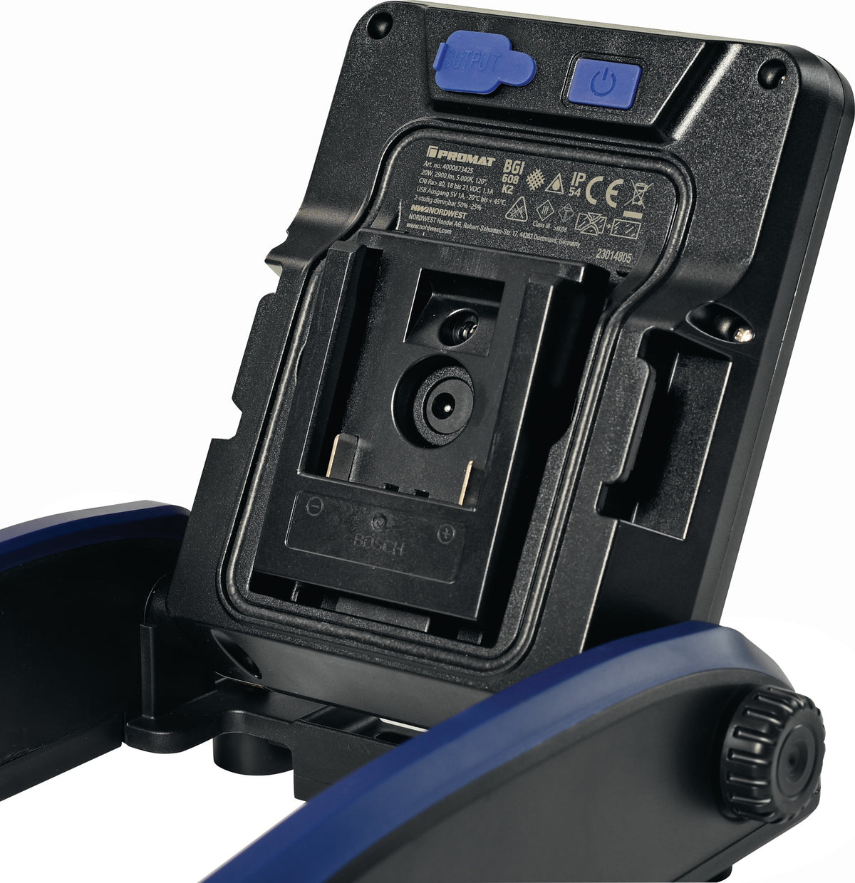 PROMAT LED-Strahler Multi Battery 20 W 2900 lm 18 V IP54 für Bosch Makita Milwaukee DeWalt CAS
