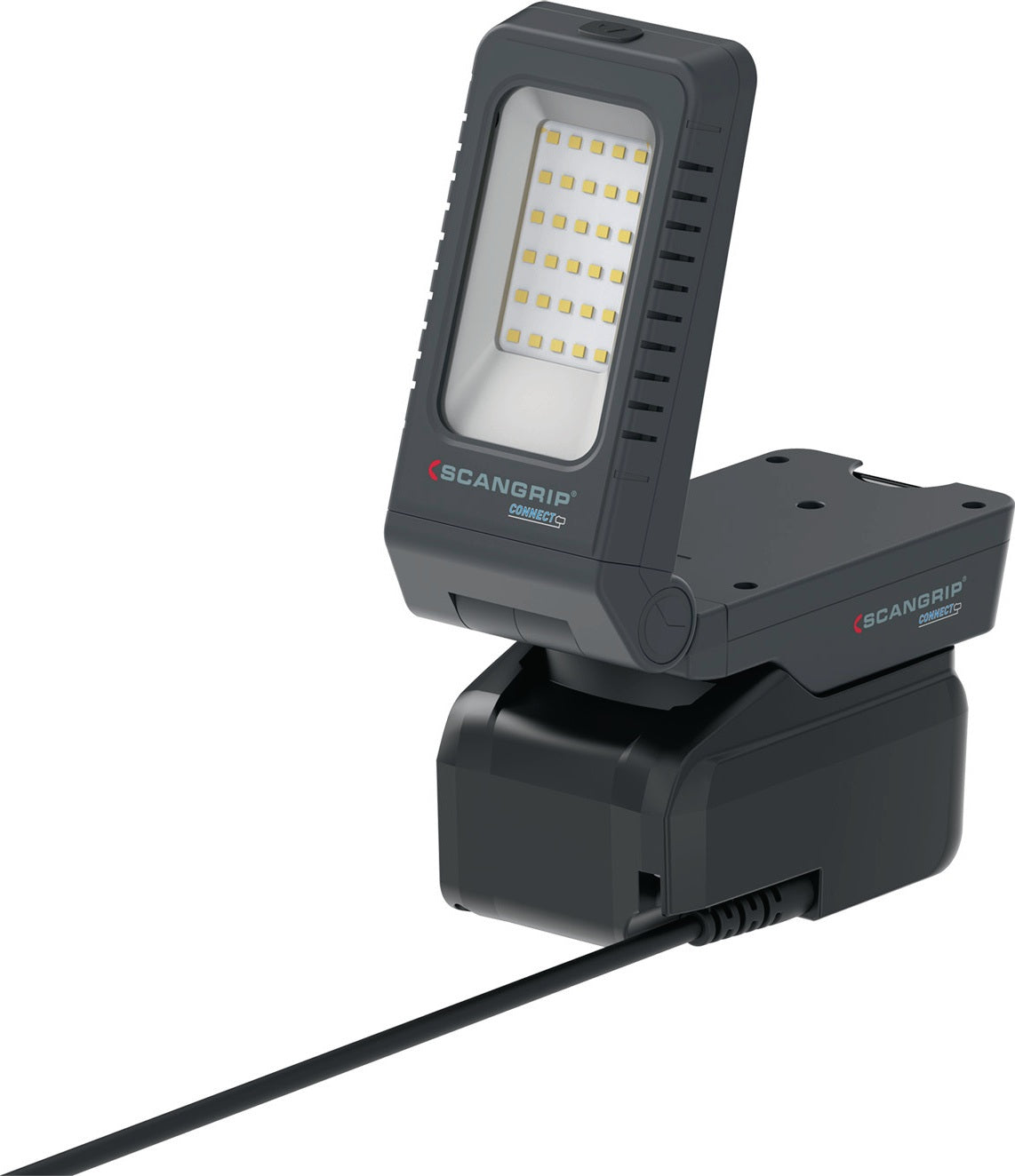SCANGRIP DUO CONNECT LED-Strahler 108 W, 2500 lm, 18 V, IP30 – mit 2 flexiblen Leuchtenköpfen