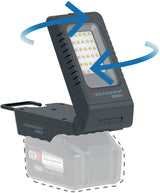 SCANGRIP DUO CONNECT LED-Strahler 108 W, 2500 lm, 18 V, IP30 – mit 2 flexiblen Leuchtenköpfen