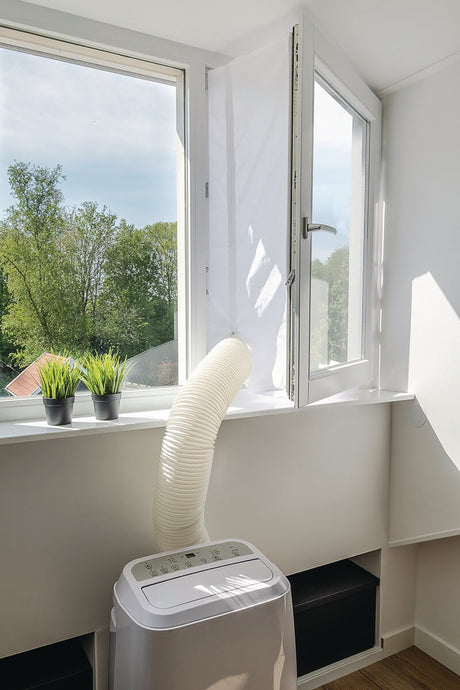 EUROM Fensterabdichtung 400 cm für mobile Klimaanlagen mit Klettverschluss