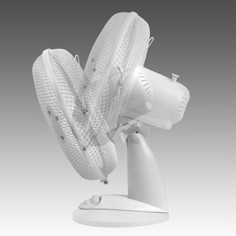 EUROM Tischventilator 22 cm mit Schwingfunktion – 3 Geschwindigkeitsstufen, 25 W, Weiß