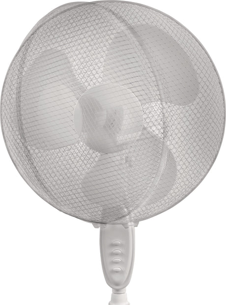 EUROM Standventilator H.1080-1280mm 45 W Weiß – höhenverstellbar mit Oszillation