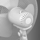 EUROM Standventilator H.1080-1280mm 45 W Weiß – höhenverstellbar mit Oszillation