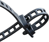 HELLERMANNTYTON Kabelbinder SOFTFIX XS-XL 580 mm x 28 mm Polyurethan schwarz 3 Stück