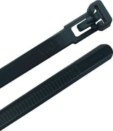 neko Kabelbinder 100 mm x 3,6 mm PA 6.6 schwarz, 100 Stück, wieder lösbar