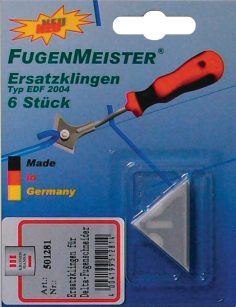 Ersatzmesser Fugenmeister Delta 6 Stück auf SB-Karte von KRONEN-HANSA