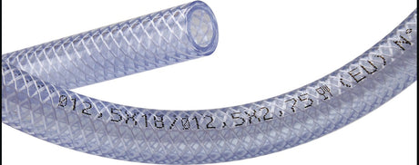 TRICOFLEX PVC-Schlauch TCF 10 mm x 15 mm, 50 m Rolle, transparent, lebensmittelecht