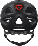 ABUS Radhelm Urban-I 3.0 – In-Mold Helm mit LED-Rücklicht, 52-58 cm, Schwarz