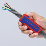 KNIPEX Abmantelungswerkzeug TwistCut 100 mm für Wellrohre und Litzen 0,2–4 mm²