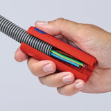 KNIPEX Abmantelungswerkzeug TwistCut 100 mm für Wellrohre und Litzen 0,2–4 mm²