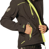 U.POWER Softshelljacke Space XXL schwarz/carbon – wasserabweisend, winddicht, reflektierend