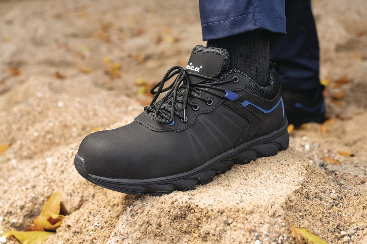 WICA Sicherheitsschuh Vezzo S3 SRC – Metallfreier Action-Nubukleder-Schuh, Gr. 40, Weite 10,5
