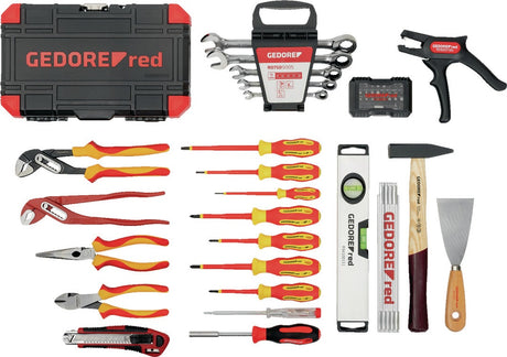 GEDORE RED Werkzeugkoffer Elektriker R21652089 88-teilig – VDE-isoliert