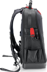 KNIPEX Werkzeugrucksack Modular X18 – 21 Haltelaschen, 37 Taschen, 15 kg Tragfähigkeit, Recycling-Nylon