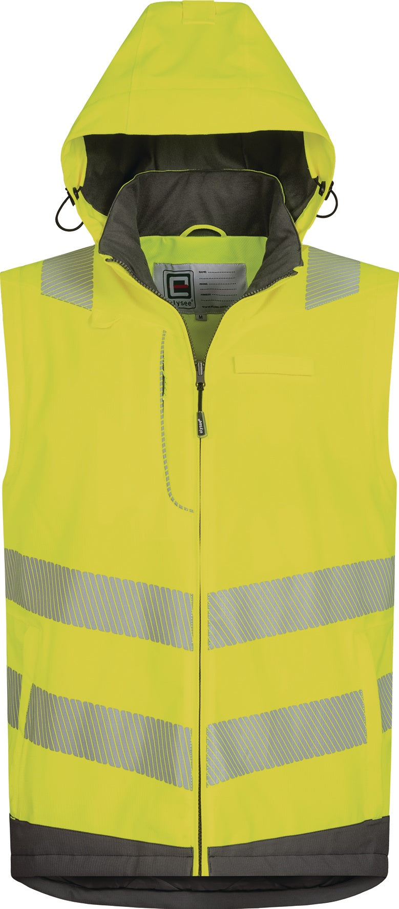 Warnschutzjacke ANDOMAR Gr.XXL gelb/grau ELYSEE – 3-in-1 mit abnehmbarer Weste, EN ISO 20471 Kl. 3