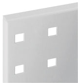 RASTERPLAN Lochplatte 450x500 mm himmelblau RAL 5015 – Stahlblech, 38 mm Lochabstand