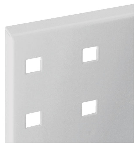 RASTERPLAN Lochplatte 450x500 mm himmelblau RAL 5015 – Stahlblech, 38 mm Lochabstand