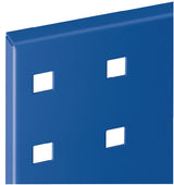 RASTERPLAN Lochplatte 450x500 mm himmelblau RAL 5015 – Stahlblech, 38 mm Lochabstand