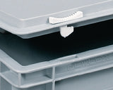 LOCKWEILER Kunststoffkoffer 10 l PP grau 400x300x133 mm mit Schiebeverschluss