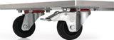 NORDWEST Transportwagen Stahl verzinkt für Aluminiumboxen 29-91 l, Tragfähigkeit 50 kg