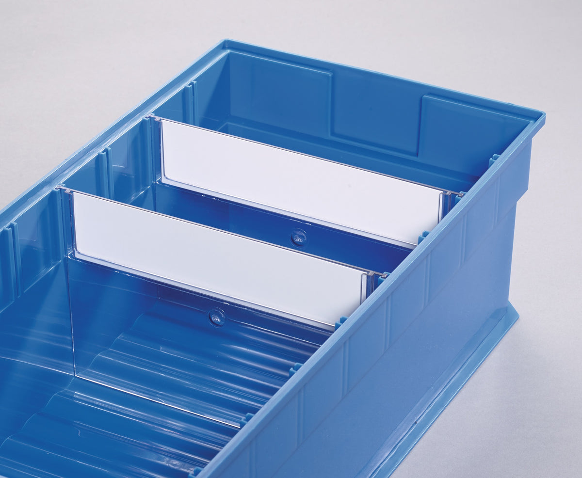 PROMAT Trennwände für Regalkästen B. 235 mm – Styrolux transparent