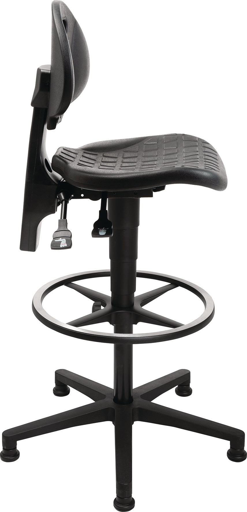 TOPSTAR Arbeitsdrehstuhl TEC 25 5-Fuß Polyamid schwarz mit Alu-Fußring