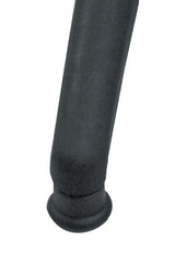 LOTZ Drehhocker mit Bodengleitern – PU-Schaum blau, Sitzhöhe 490–680 mm