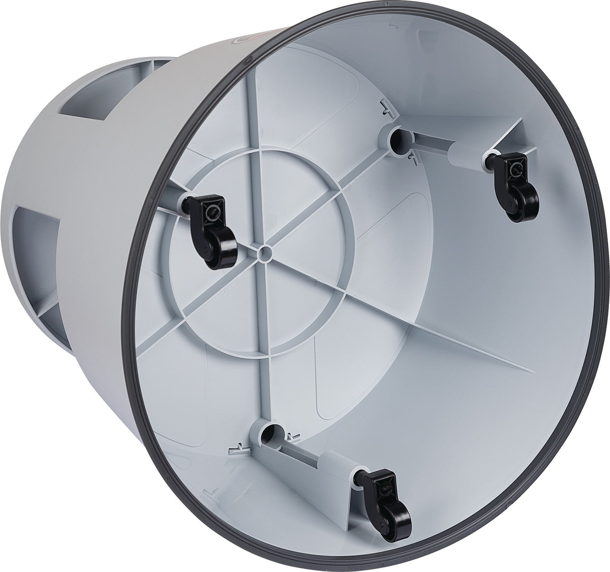 WEDO Rollhocker PP & TPE lichtgrau – fahrbar, 150 kg Belastung, 420/428 mm