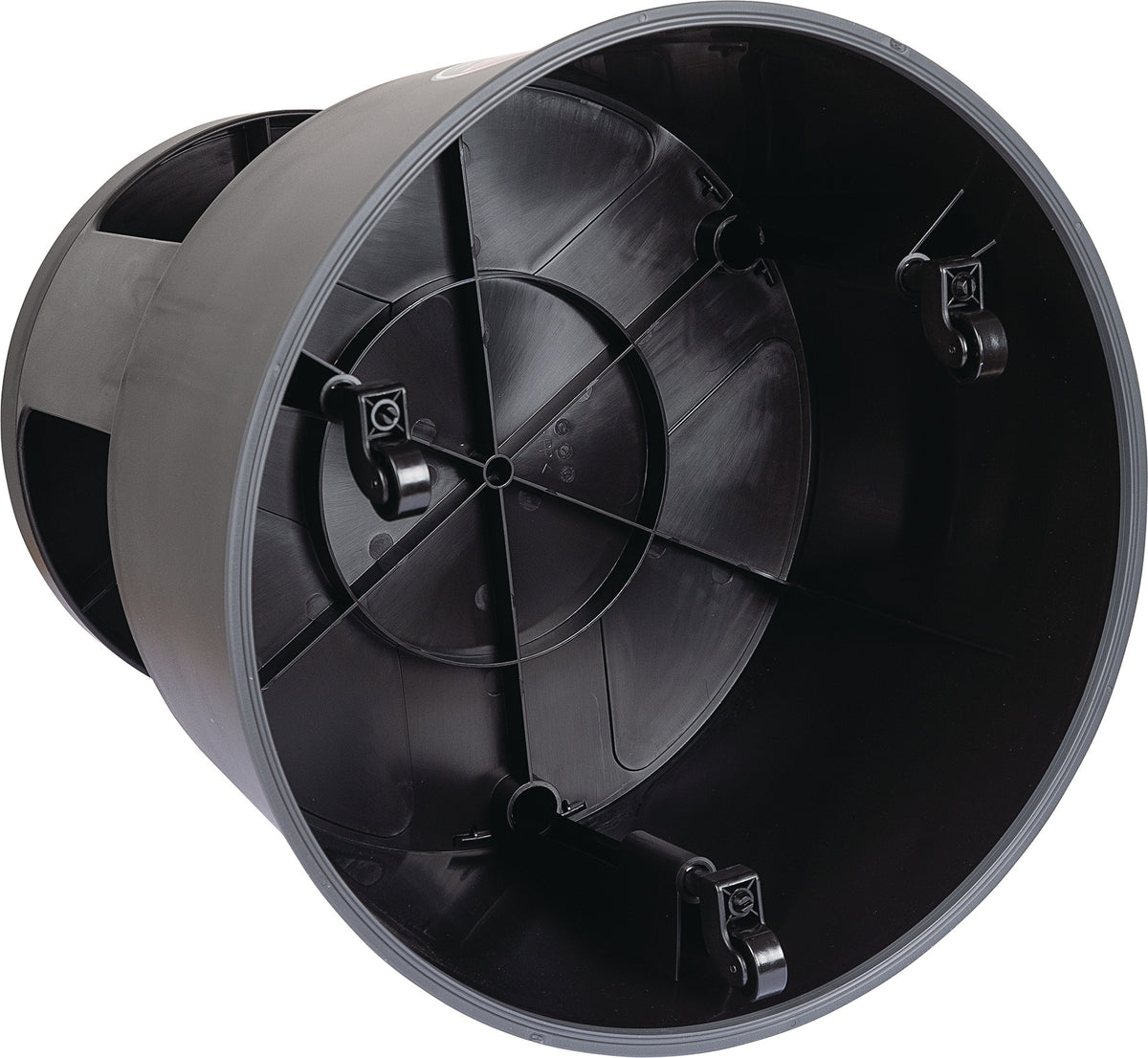 WEDO Rollhocker PP & TPE lichtgrau – fahrbar, 150 kg Belastung, 420/428 mm