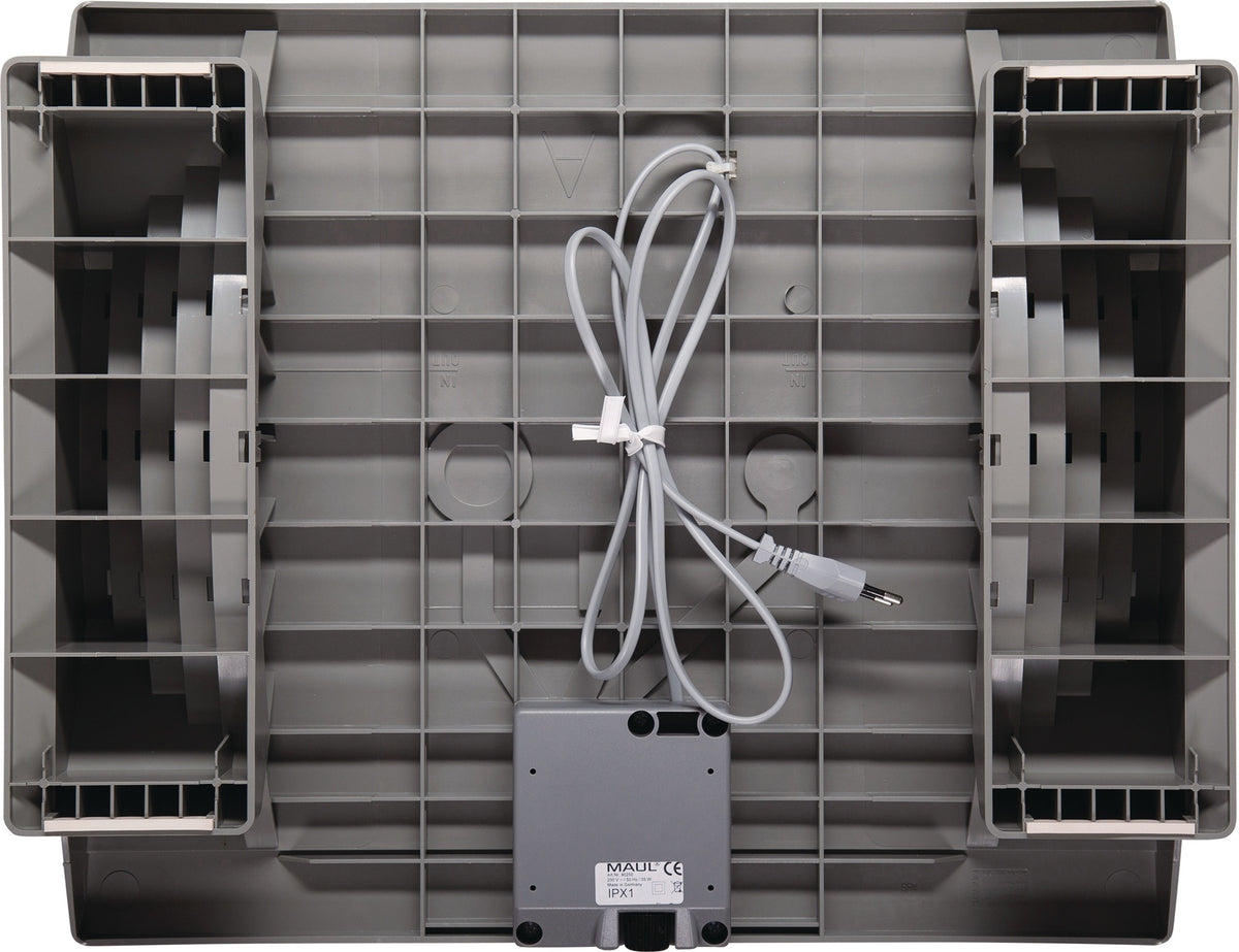 MAUL Fußstütze grau – stufenlos höhenverstellbar, 475 x 390 mm, für ergonomisches Sitzen