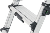 HAILO Stufenstehleiter DTL100 2x4-2x6 Stufen Aluminium teleskopierbar