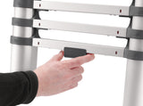 HAILO Teleskop-Anlegeleiter T100 Alu 9 Stufen bis 150 kg – ausziehbar & platzsparend