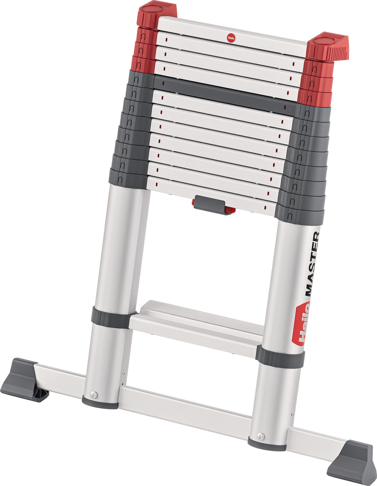 HAILO Teleskop-Anlegeleiter T100 Alu 9 Stufen bis 150 kg – ausziehbar & platzsparend