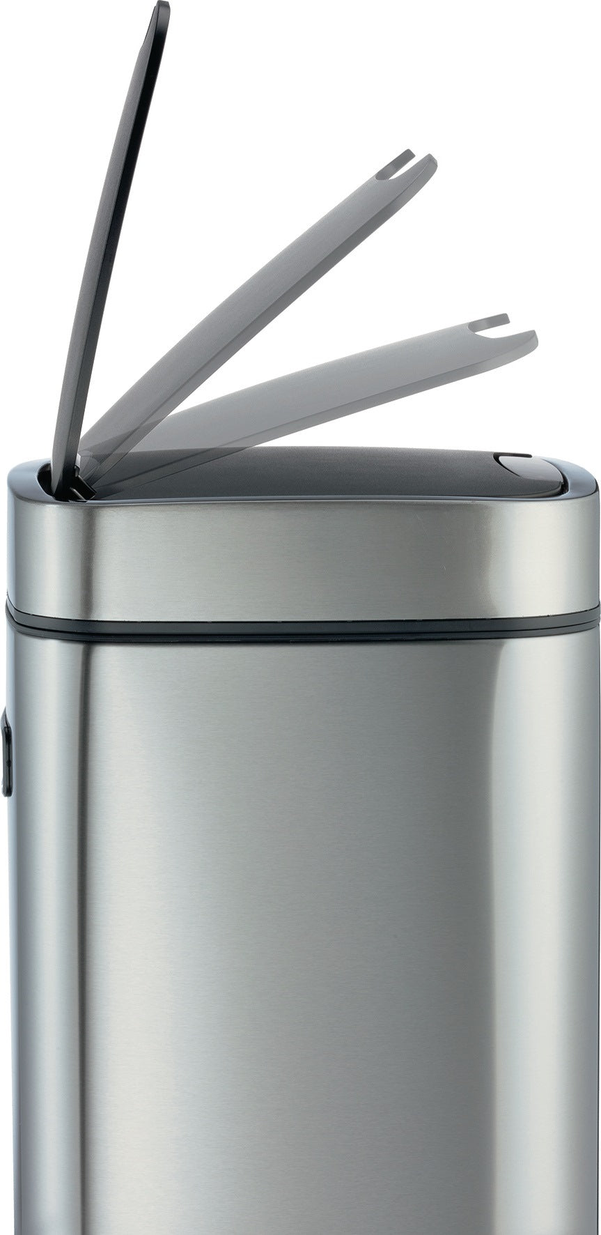 DURABLE Abfallsammler NO TOUCH 12L – Sensor-Tretabfallsammler Edelstahl metallic silber
