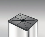 HAILO Abfallbehälter 52 l – Weiß, Stahlblech, Schwingdeckel, 763 x 339 x 260 mm
