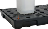 CEMO Regalwanne 21 l PE mit PE-Rost & Leckanzeiger – 976 x 395 x 95 mm